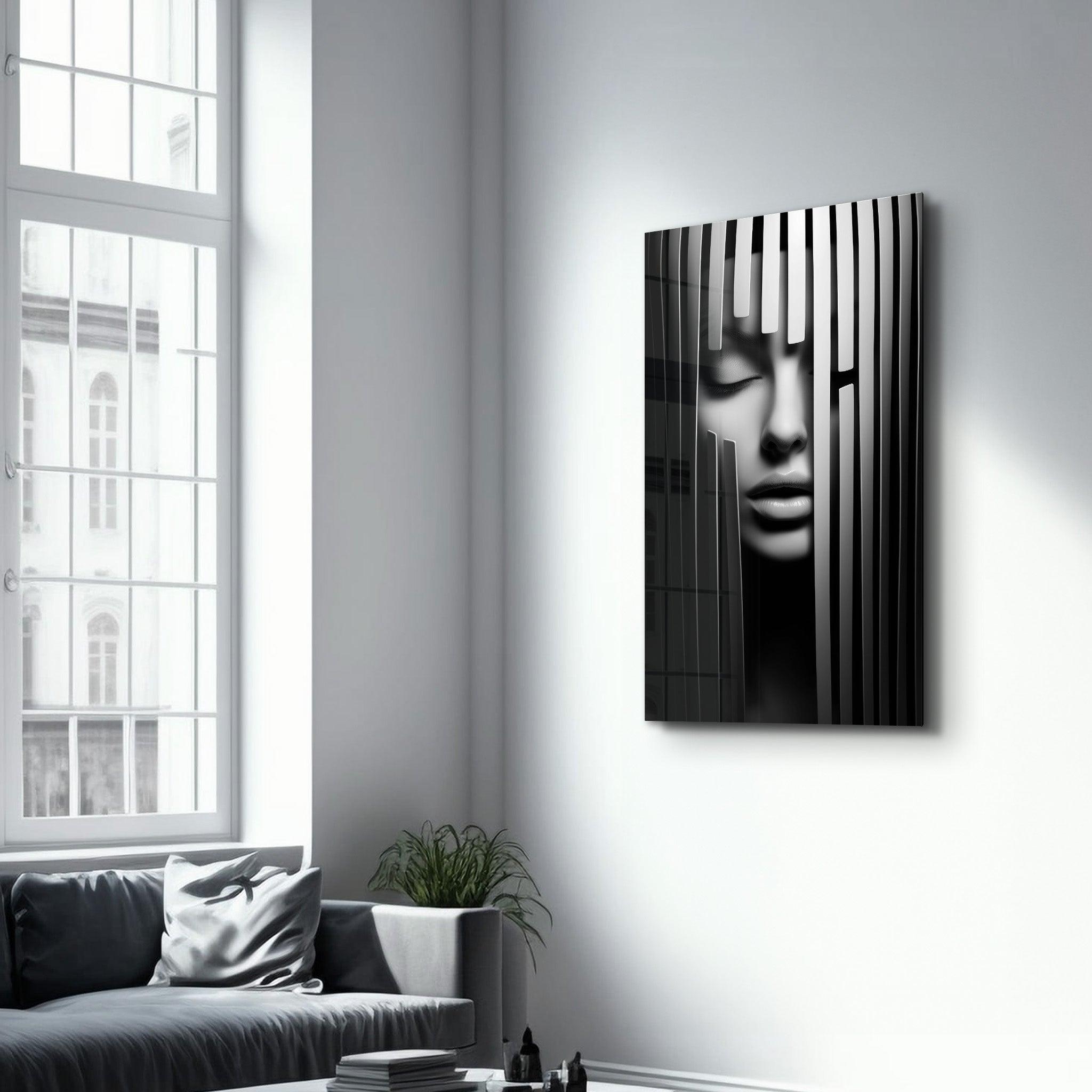 Behind the Bars | Designers Collection Glass Wall Art - Artdesigna