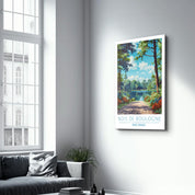 Bois De Boulogne-Paris France-Travel Posters | Glass Wall Art - Artdesigna