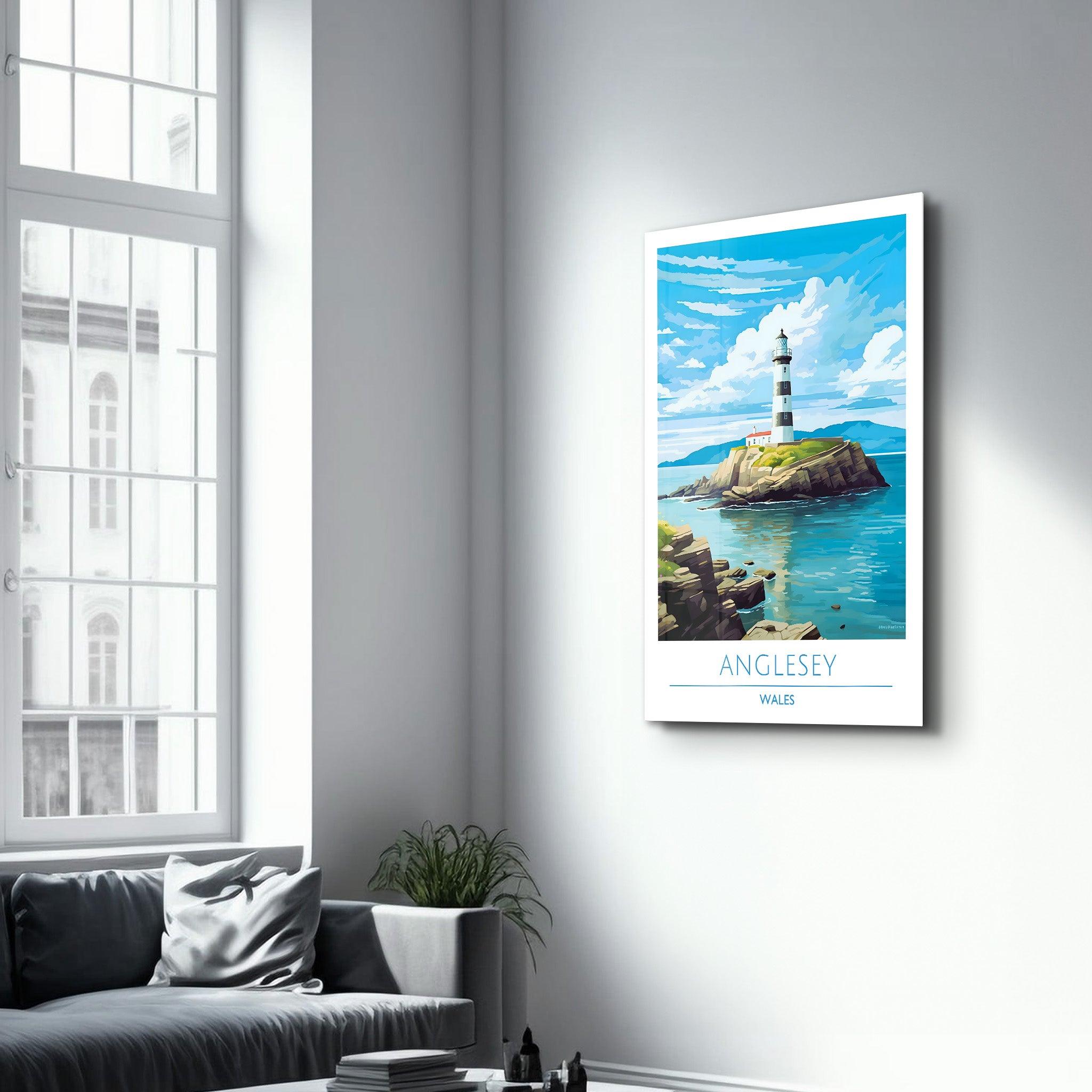 Anglesey Wales-Travel Posters | Glass Wall Art - Artdesigna