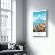 Naples Italy 2-Travel Posters | Glass Wall Art - Artdesigna