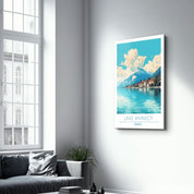 Lake Annecy France 2-Travel Posters | Glass Wall Art - Artdesigna