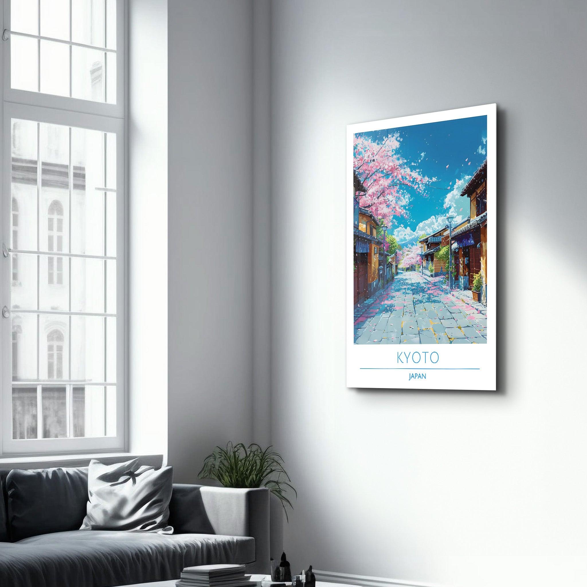 Kyoto Japan 3-Travel Posters | Glass Wall Art - Artdesigna