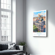 Madrid Spain-Travel Posters | Glass Wall Art - Artdesigna