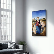 Raphael's Madonna and Child with the Infant Saint John (1508) | Glass Wall Art - Artdesigna