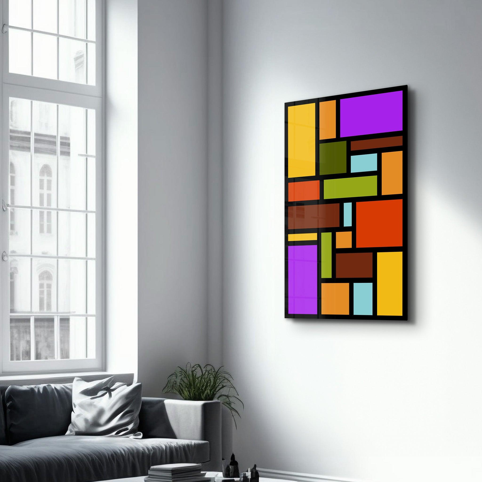 Rainbow | Designer's Collection Glass Wall Art - Artdesigna