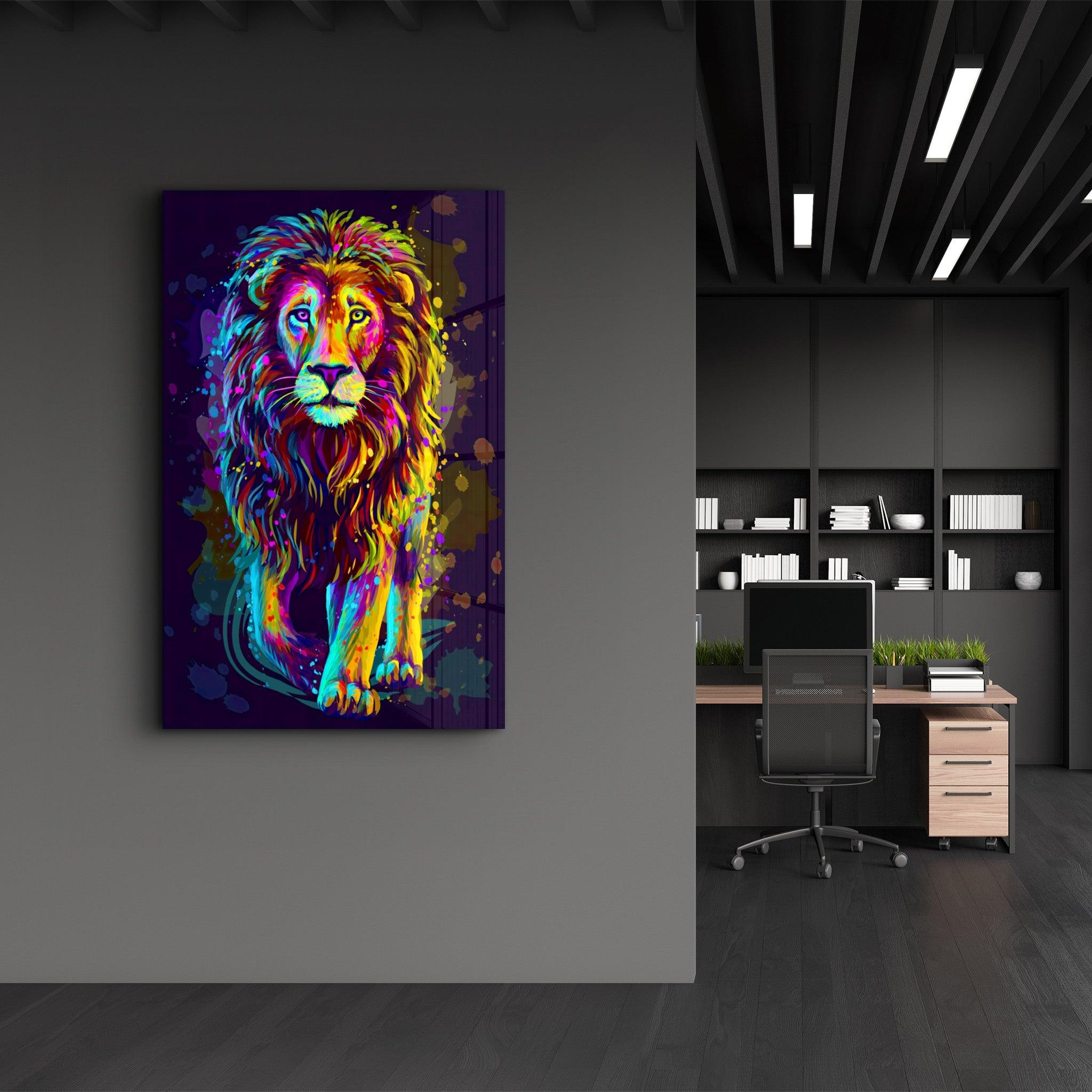 The King | Glass Wall Art - Artdesigna