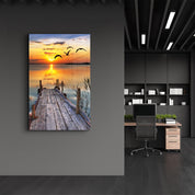 Sunset 1 | Glass Wall Art - Artdesigna