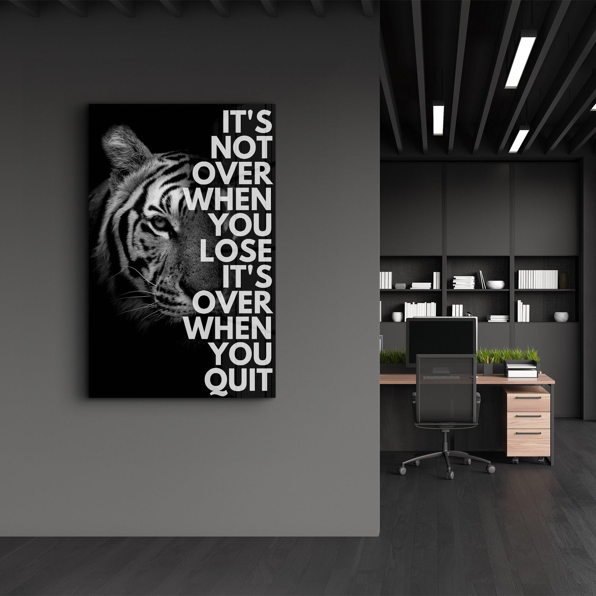 It is Not Over | Designers Collection Glass Wall Art - Artdesigna