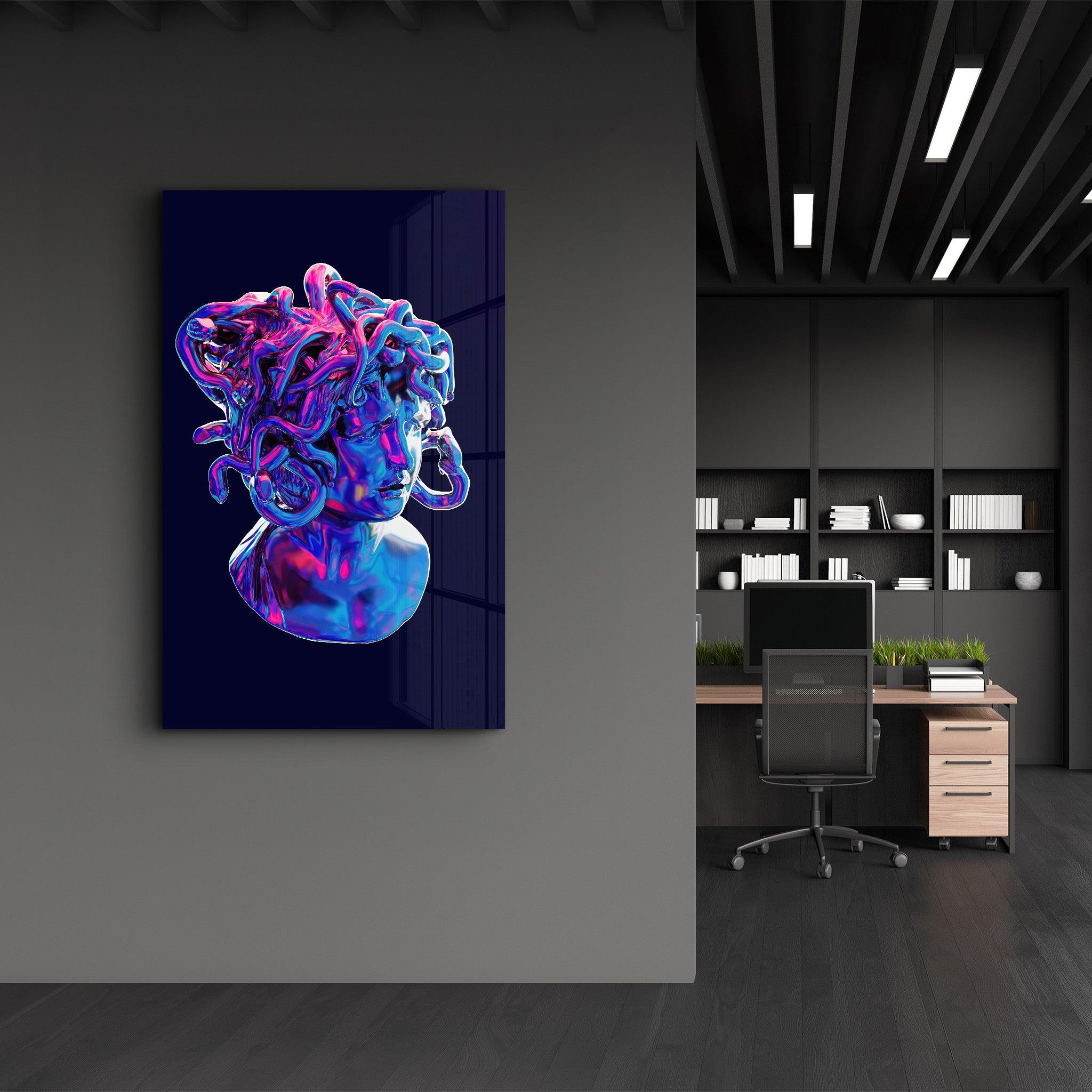 Medusa | Designers Collection Glass Wall Art - Artdesigna