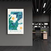 Flower Market No:10 Madrid | Gallery Print Collection Glass Wall Art - Artdesigna