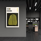 Yayoi Kusama - Pumpkin | Gallery Print Collection Glass Wall Art - Artdesigna