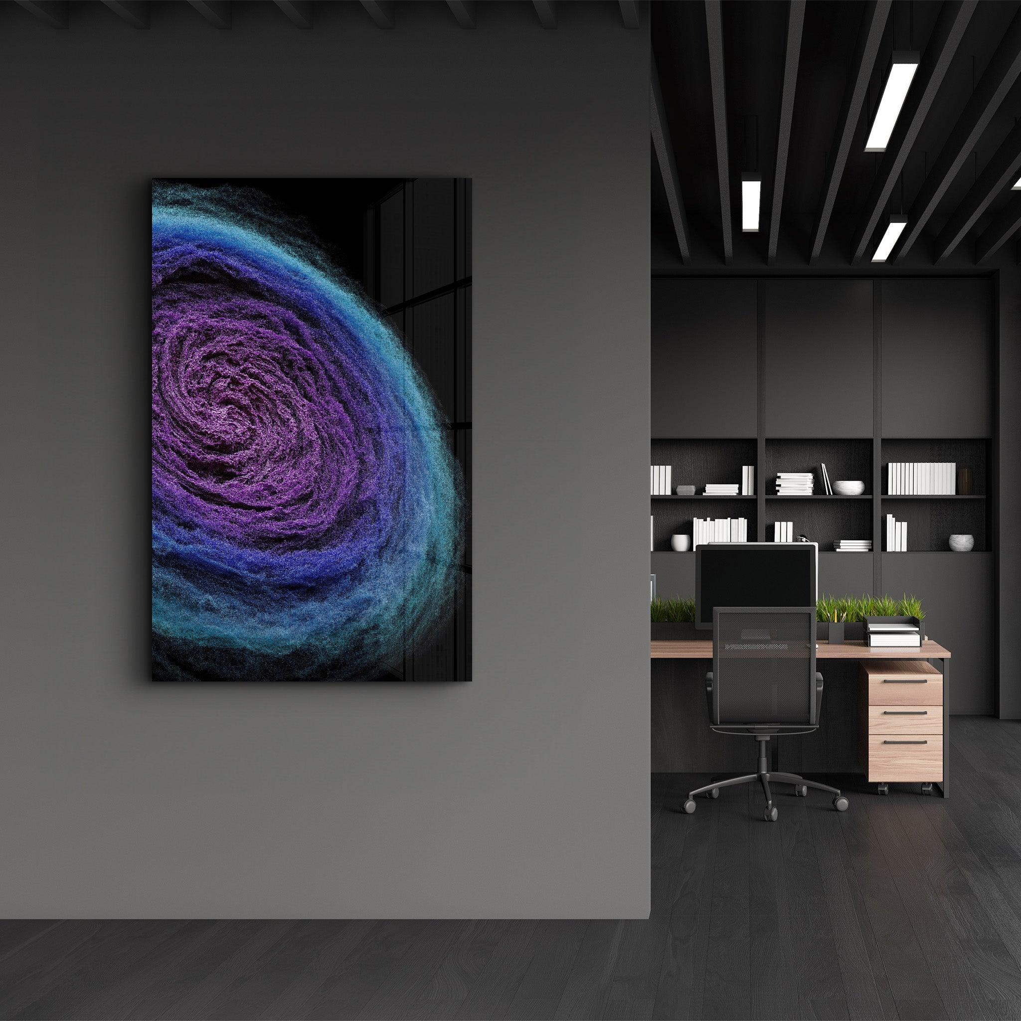 Wool Nebula | Designer's Collection Glass Wall Art - Artdesigna