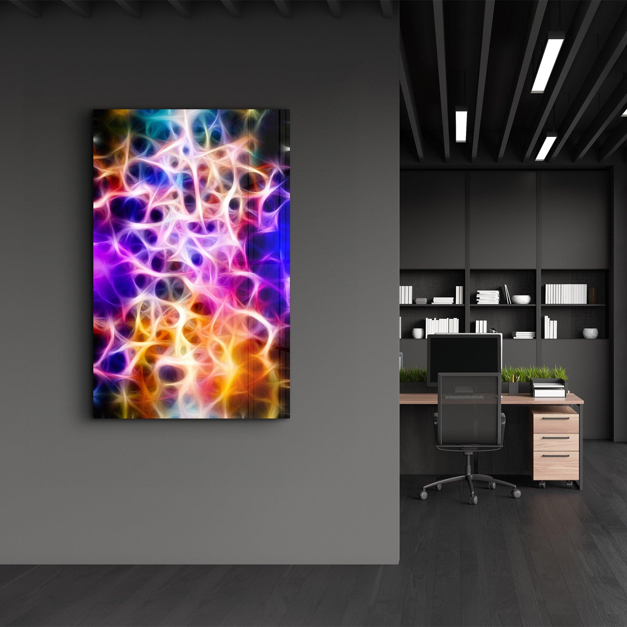 Light Waves 2 | Glass Wall Art - Artdesigna