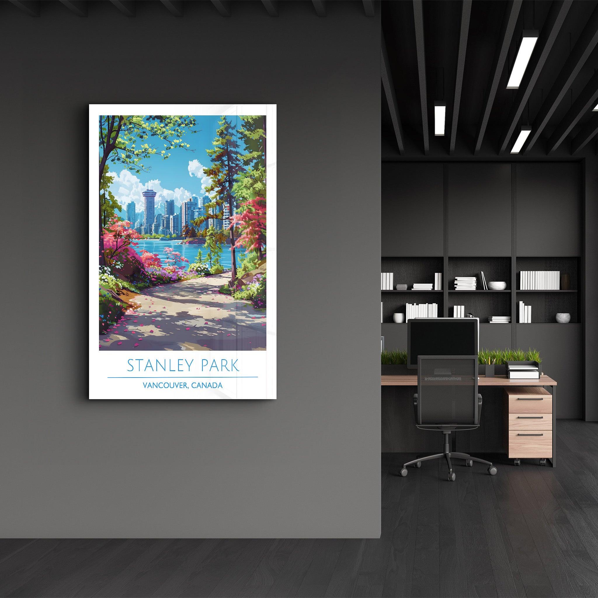 Stanley Park-Vancouver Canada-Travel Posters | Glass Wall Art - Artdesigna