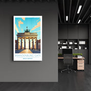 Brandenburg Gate-Berlin Germany-Travel Posters | Glass Wall Art - Artdesigna