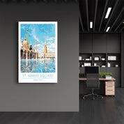 St. Marks Sqaure 2-Venice Italy-Travel Posters | Glass Wall Art - Artdesigna