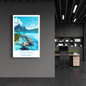 Bora Bora French Polynesia-Travel Posters | Glass Wall Art - Artdesigna