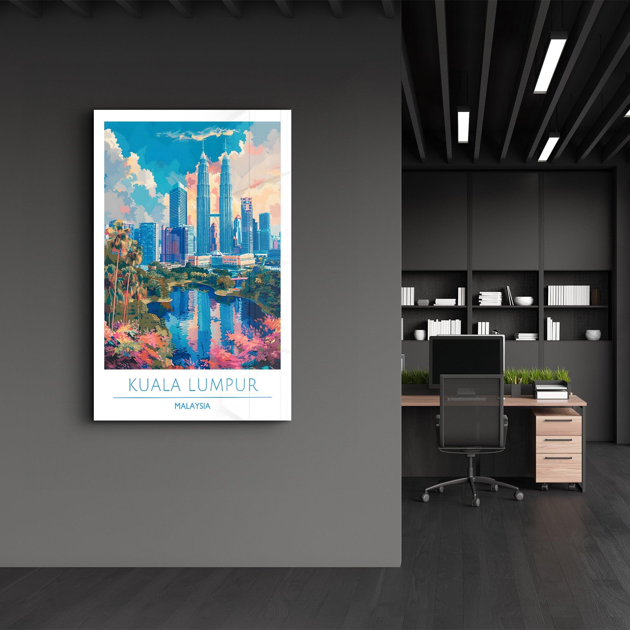 Kuala Lumpur Malaysia-Travel Posters | Glass Wall Art - Artdesigna