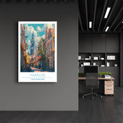 Haarlem The Netherland-Travel Posters | Glass Wall Art - Artdesigna