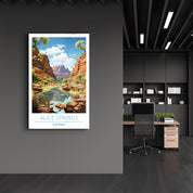 Alice Springs Australia-Travel Posters | Glass Wall Art - Artdesigna