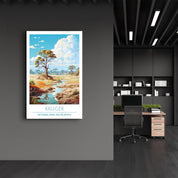 Kruger-National Park South Africa-Travel Posters | Glass Wall Art - Artdesigna