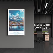 Ushuaia Argentina-Travel Posters | Glass Wall Art - Artdesigna