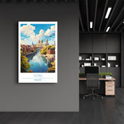 York England-Travel Posters | Glass Wall Art - Artdesigna