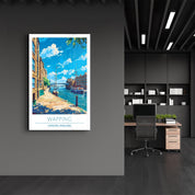 Wapping-London England-Travel Posters | Glass Wall Art - Artdesigna