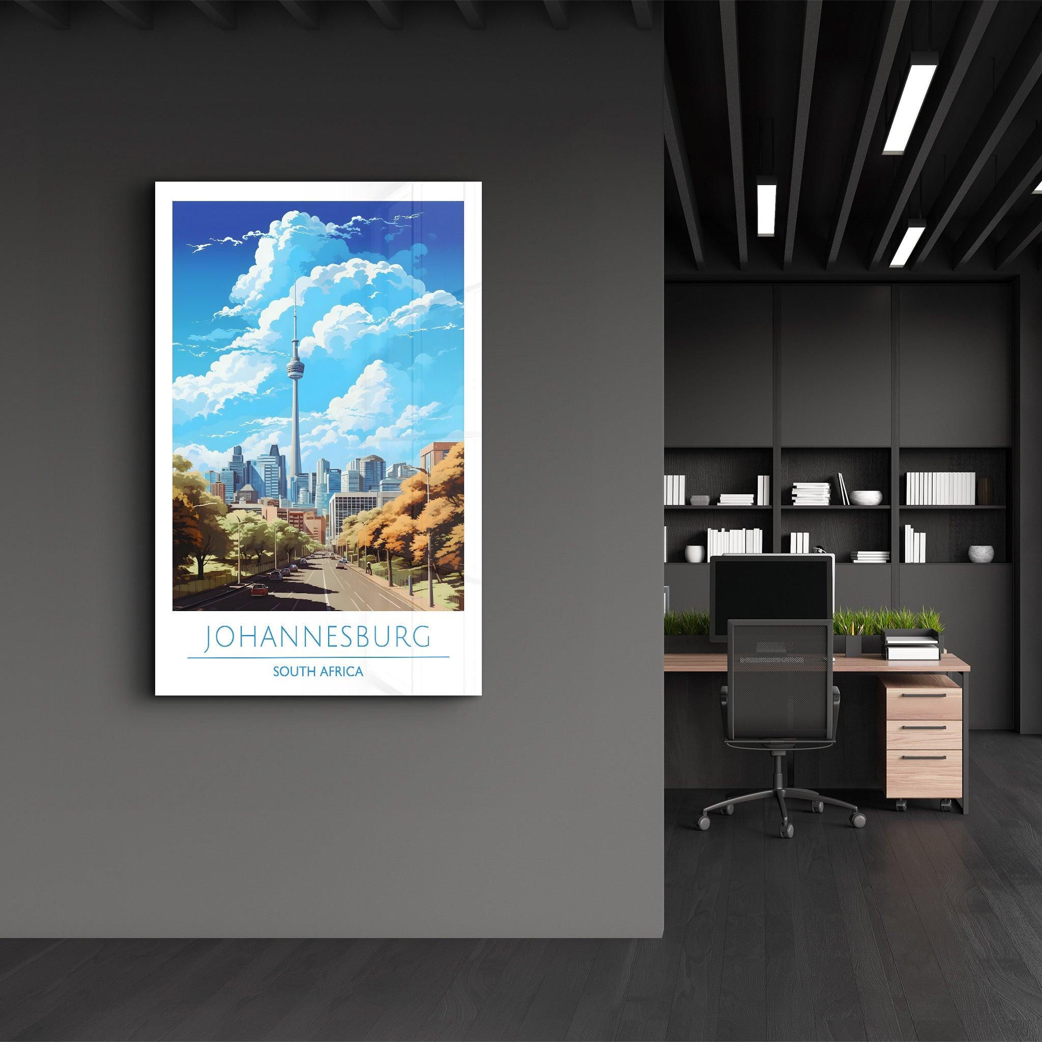 Johannesburg South Africa-Travel Posters | Glass Wall Art - Artdesigna