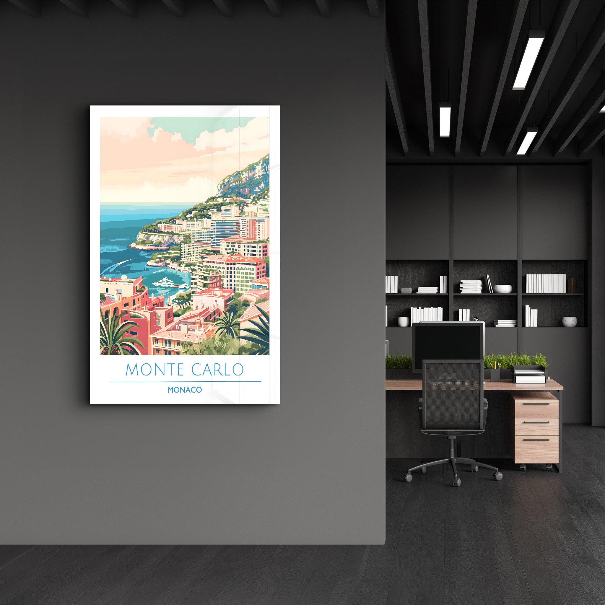 Monte Carlo 2 Monaco-Travel Posters | Glass Wall Art - Artdesigna