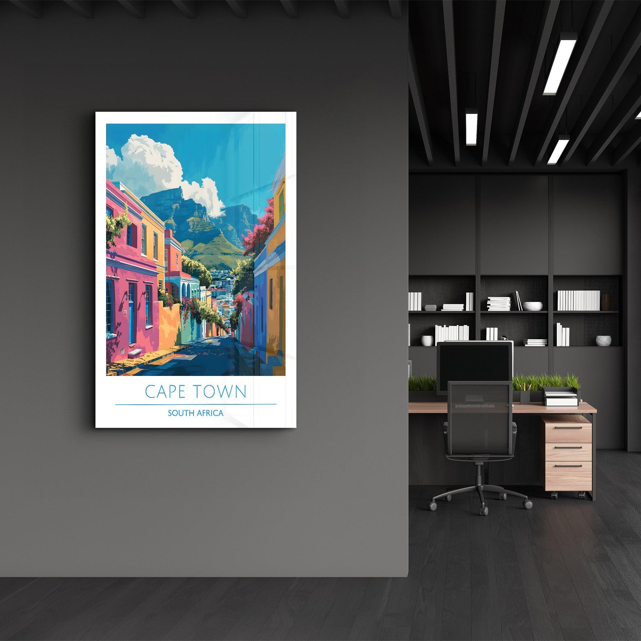 Cape Town South Africa-Travel Posters | Glass Wall Art - Artdesigna