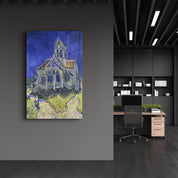 Vincent van Gogh's The Church at Auvers (1890) | Glass Wall Art - Artdesigna