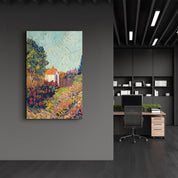 Landscape (1925–1928) by Vincent van Gogh | Glass Wall Art - Artdesigna