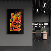 Ganesha | Glass Wall Art - Artdesigna