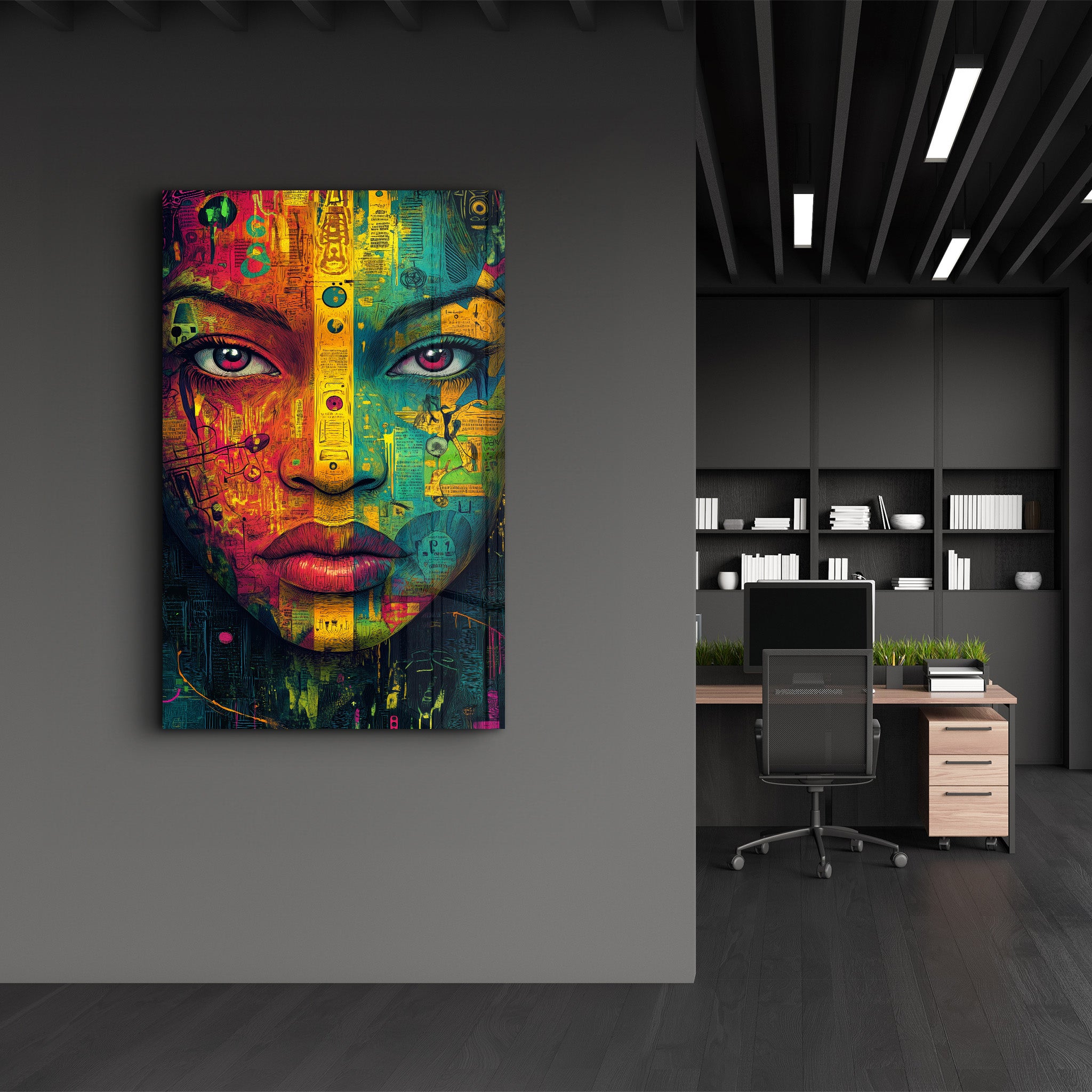 Intensity and Depth | Glass Wall Art