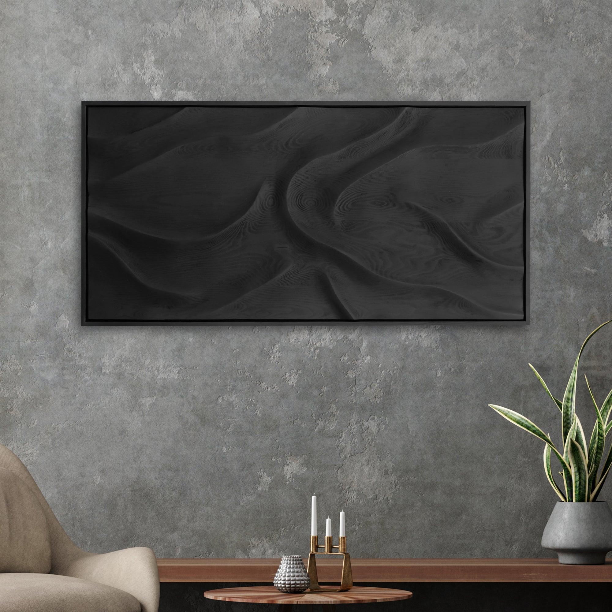 Black Wave | Premium Wood Handmade Wall Sculpture - Limited Edition - Artdesigna