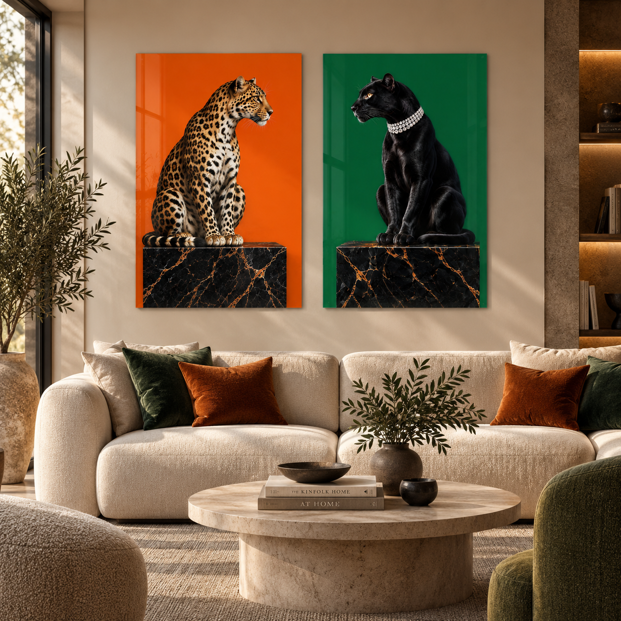 Wild Elegance | Glass Wall Art