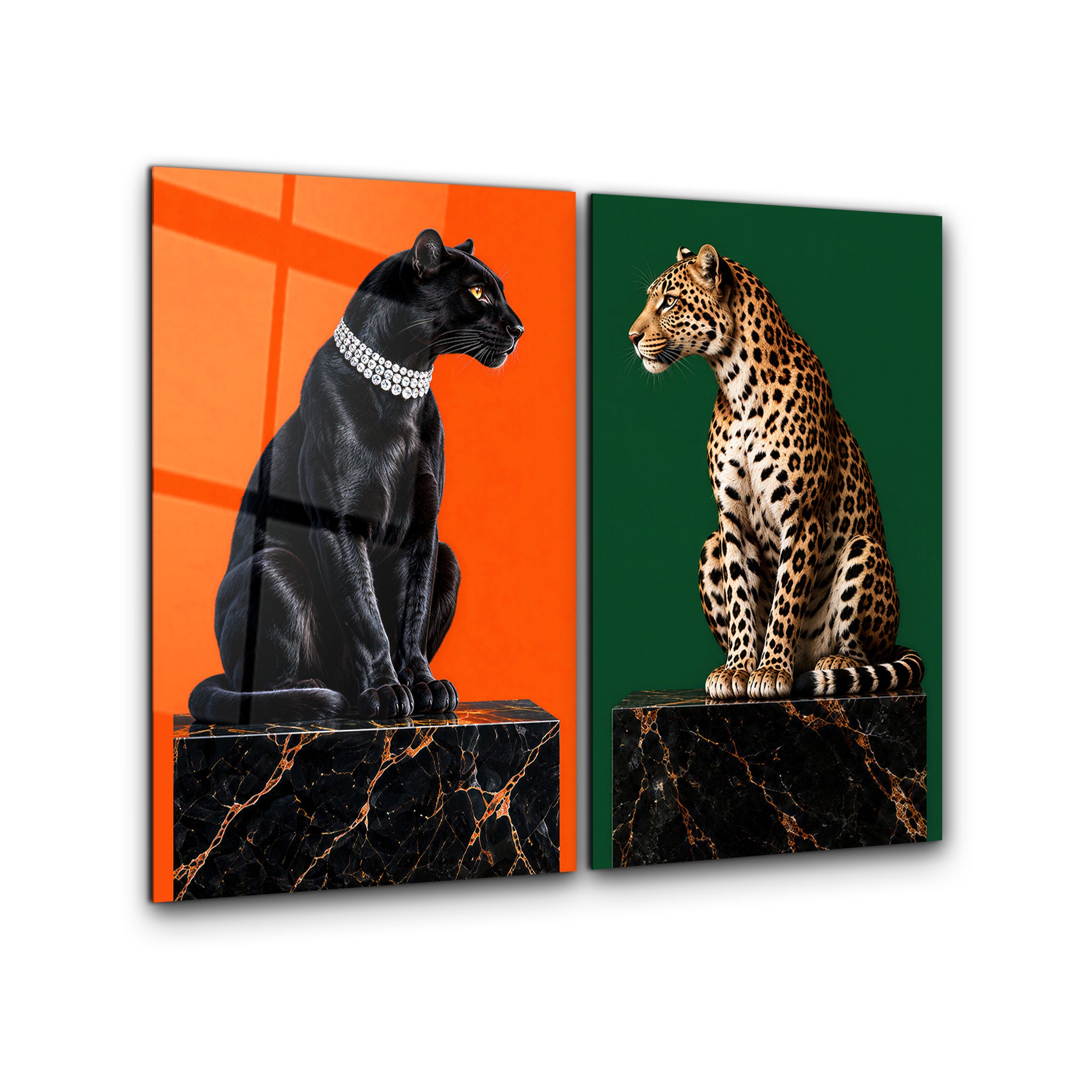 Wild Elegance 2 | Glass Wall Art