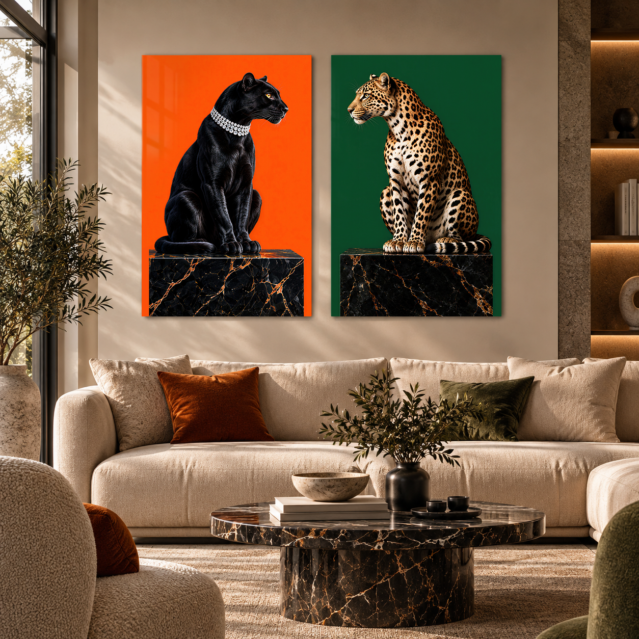 Wild Elegance 2 | Glass Wall Art
