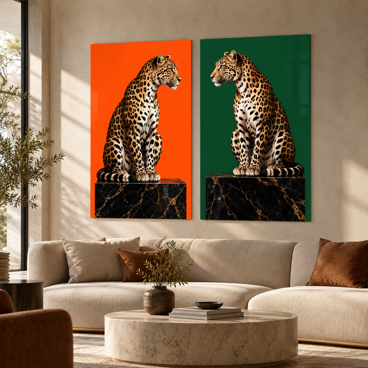 Wild Elegance 3 | Glass Wall Art