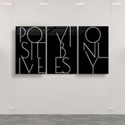 ・"Positive Vibes Only - Trio"・Glass Wall Art - ArtDesigna Glass Printing Wall Art