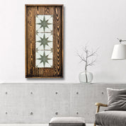 Rustica - Premium Wood & Ceramic Handmade Wall Sculpture - Artdesigna