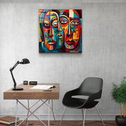 ."Abstract Faces". Designers Collection Glass Wall Art - ArtDesigna Glass Printing Wall Art