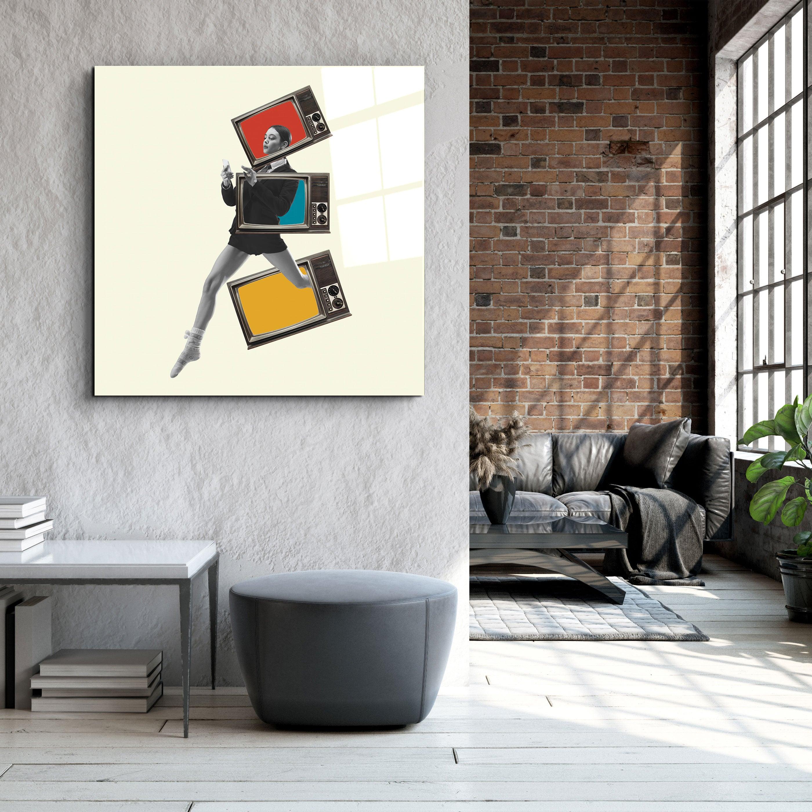 ."A little Hurry". Contemporary Collection Glass Wall Art - ArtDesigna Glass Printing Wall Art