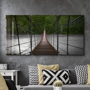 ・"Forest Bridge - Trio"・Glass Wall Art - ArtDesigna Glass Printing Wall Art