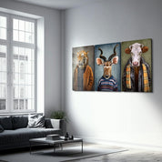 ・"Big Boyz - Trio"・Glass Wall Art - ArtDesigna Glass Printing Wall Art