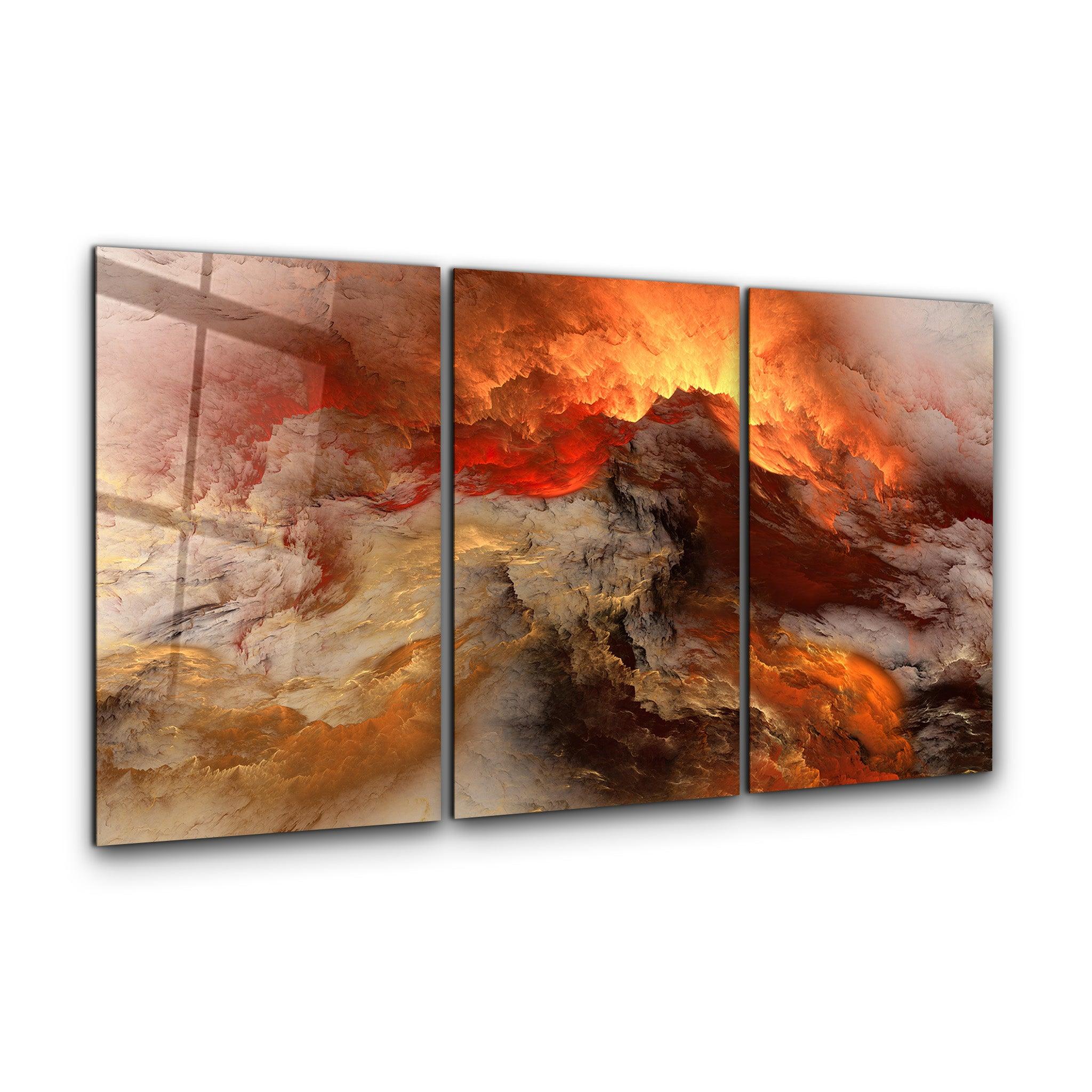 ・"Lava - Trio"・Glass Wall Art - ArtDesigna Glass Printing Wall Art