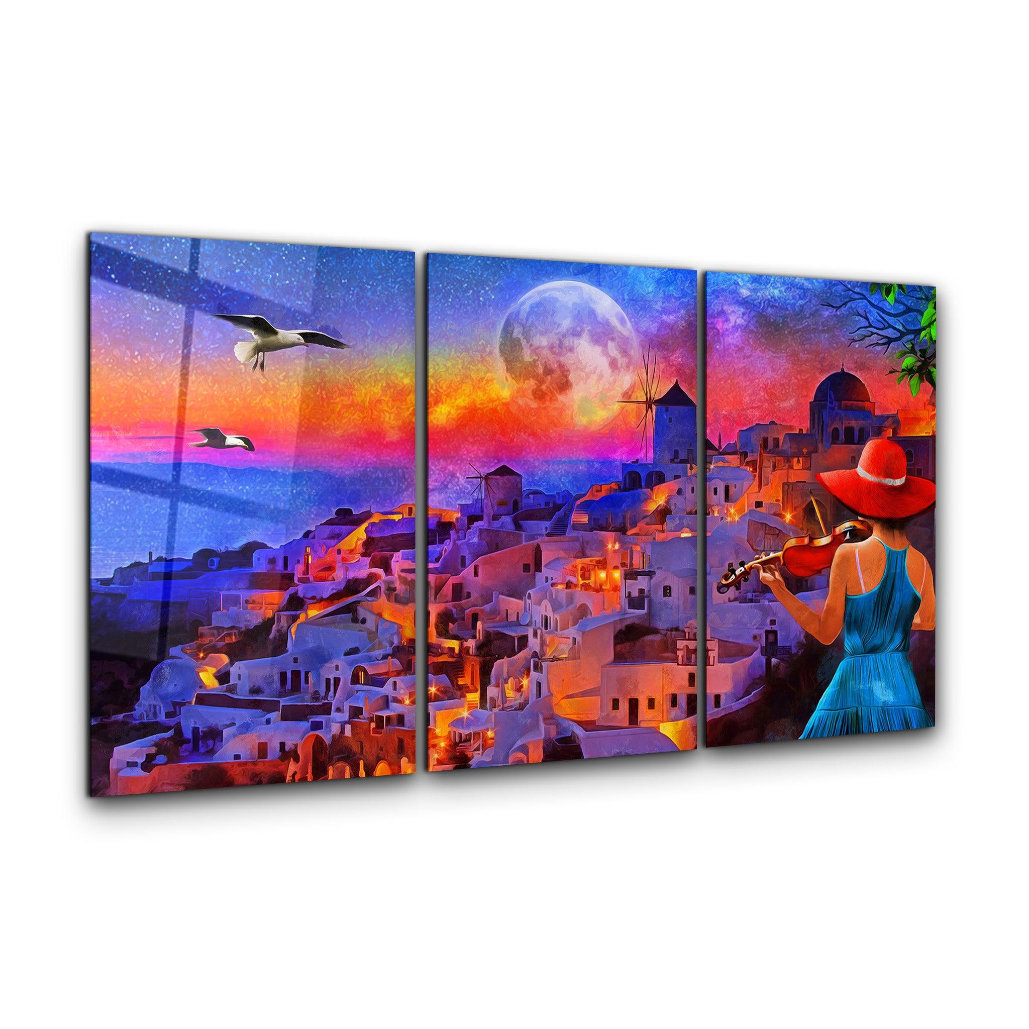 ・"Dream Town - Trio"・Glass Wall Art - ArtDesigna Glass Printing Wall Art