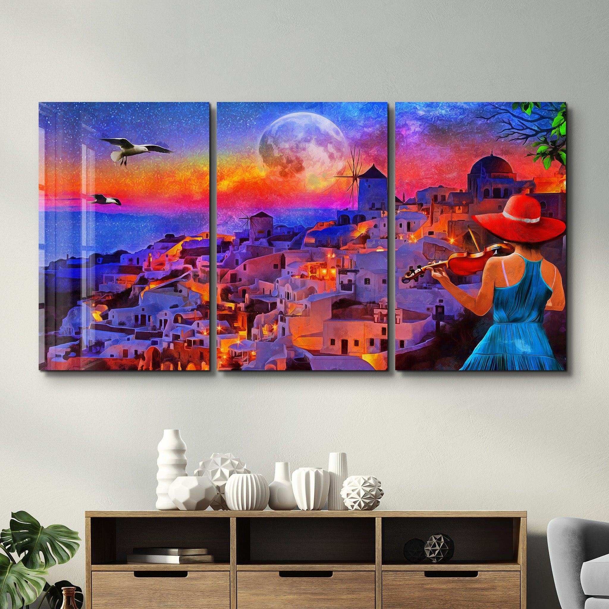 ・"Dream Town - Trio"・Glass Wall Art - ArtDesigna Glass Printing Wall Art