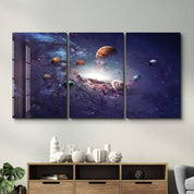 ・"Galaxy - Trio"・Glass Wall Art - ArtDesigna Glass Printing Wall Art